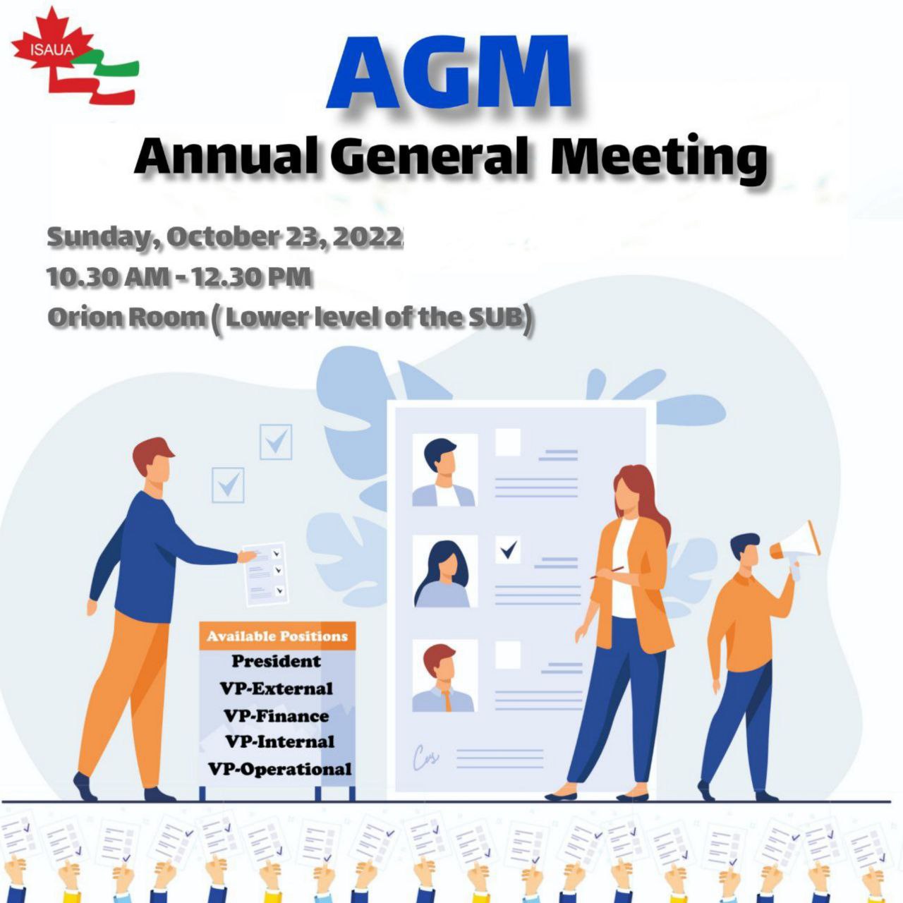 Annual General Meeting @ Orion Room